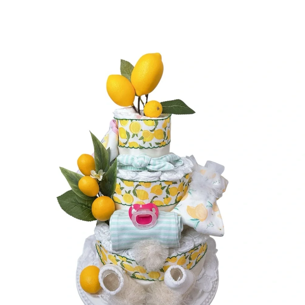 Lemons Diaper Cake, Lemon theme